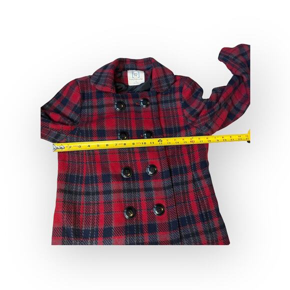 Relativity Retro Y2k Plaid Double Breasted Coat - Picture 2 of 9